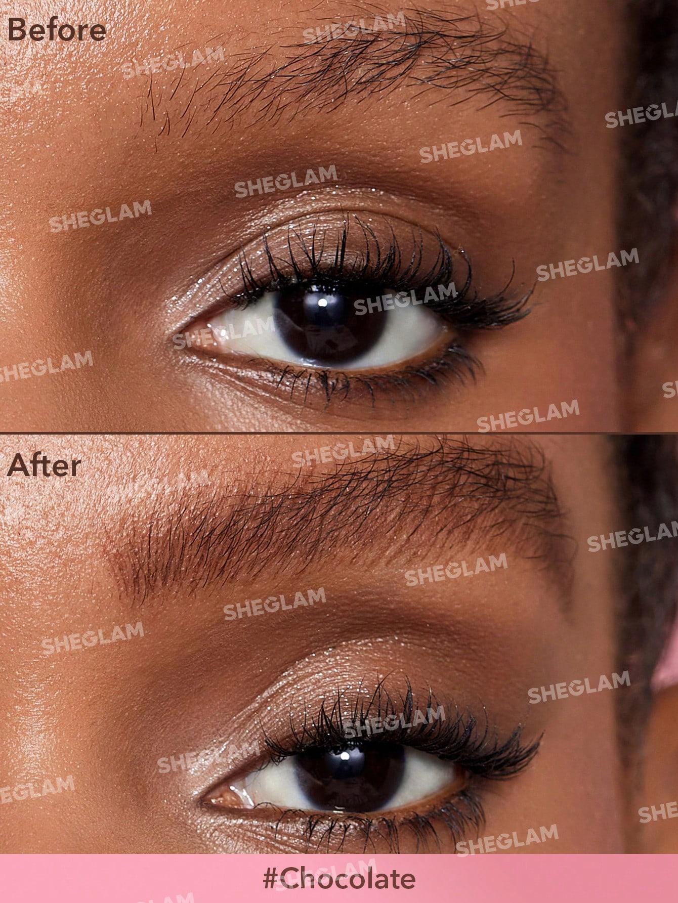 SHEGLAM فرشاة Brow-Fection بزاوية وفرشاة غمس تشبه الشعر - الصورة 6