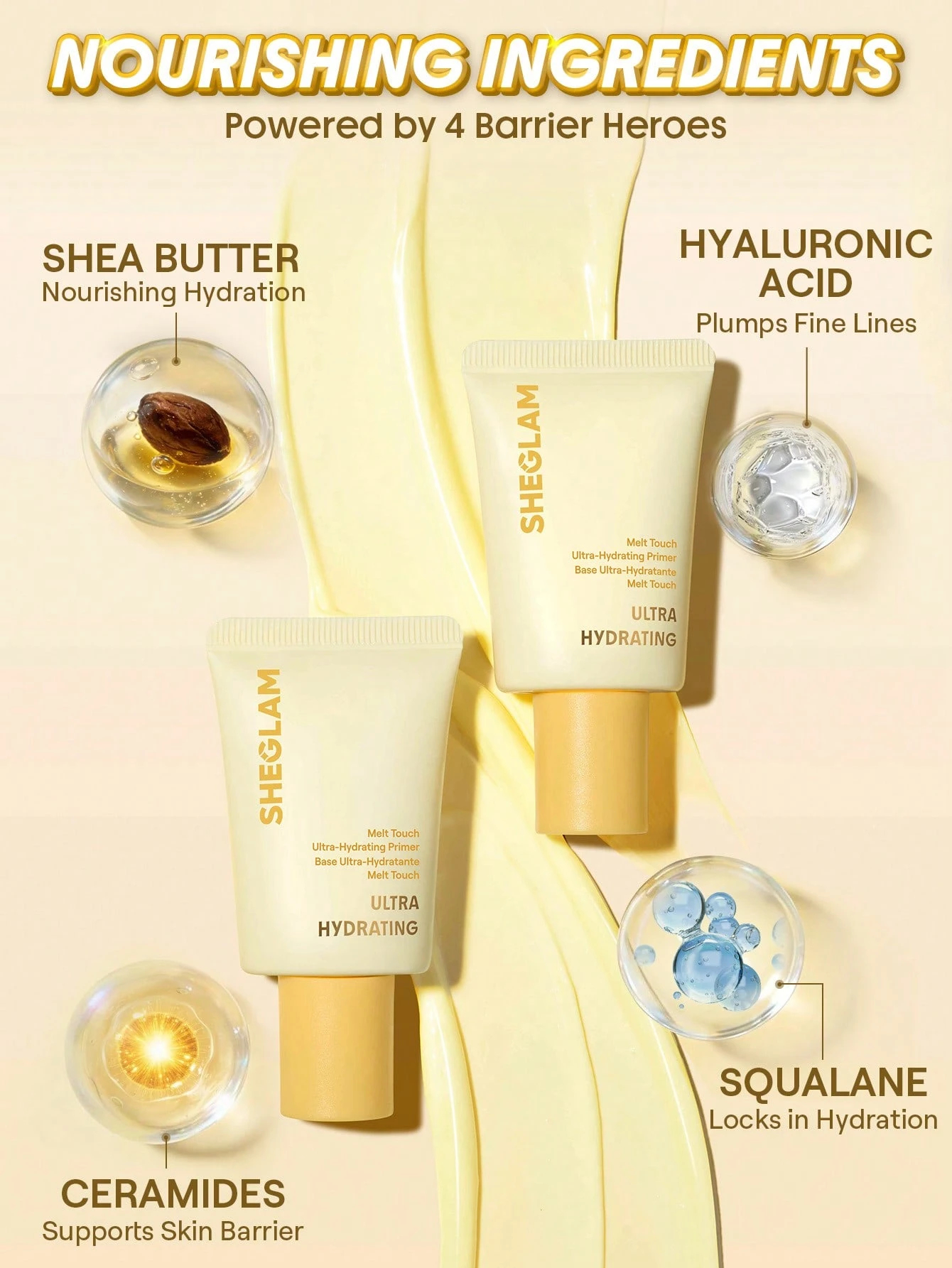 SHEGLAM Melt Touch برايمر فائق الترطيب علامة تجارية جمال مكياج ميكب مستحضرات - الصورة 2