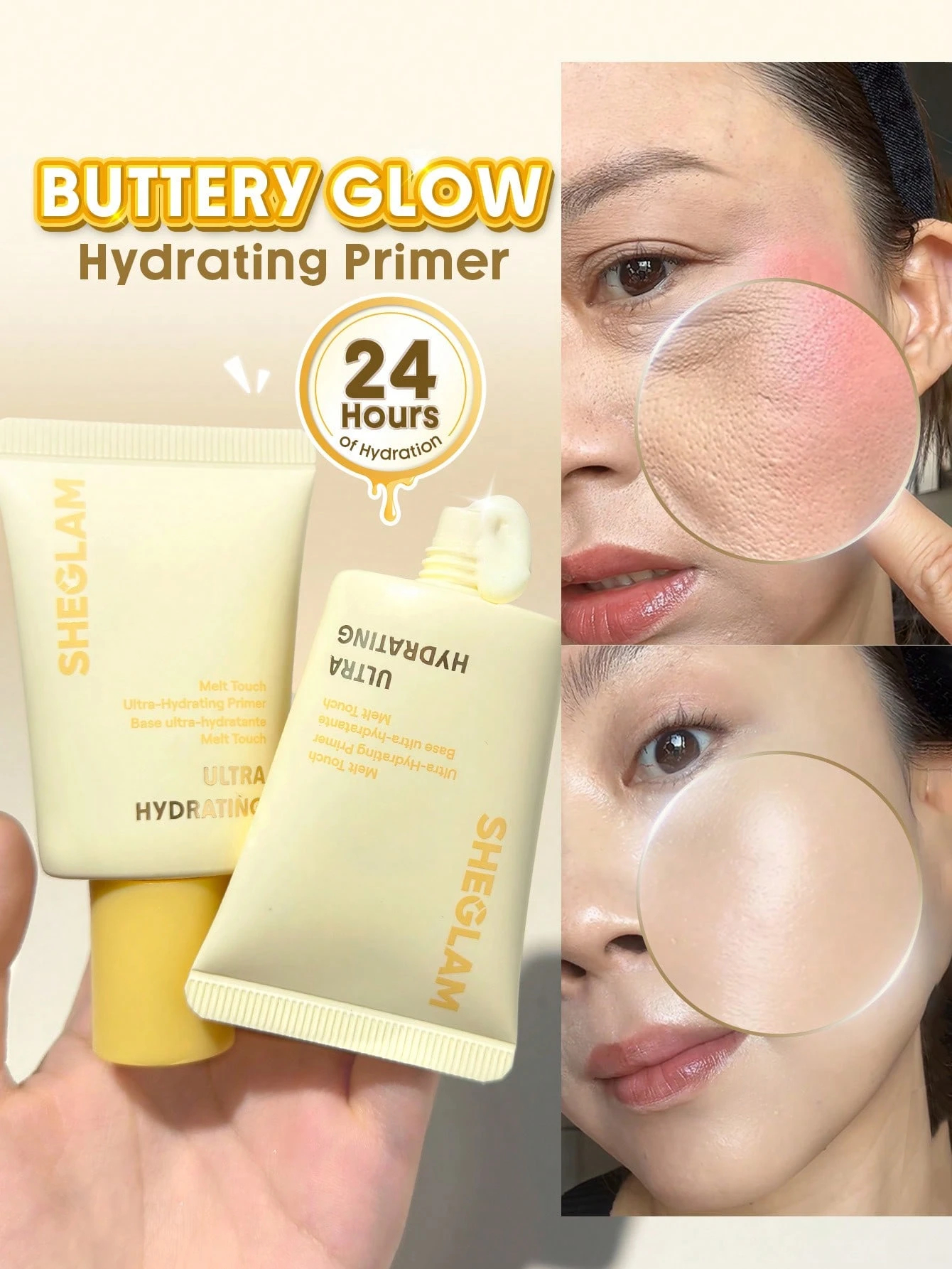 SHEGLAM Melt Touch برايمر فائق الترطيب علامة تجارية جمال مكياج ميكب مستحضرات - الصورة 7