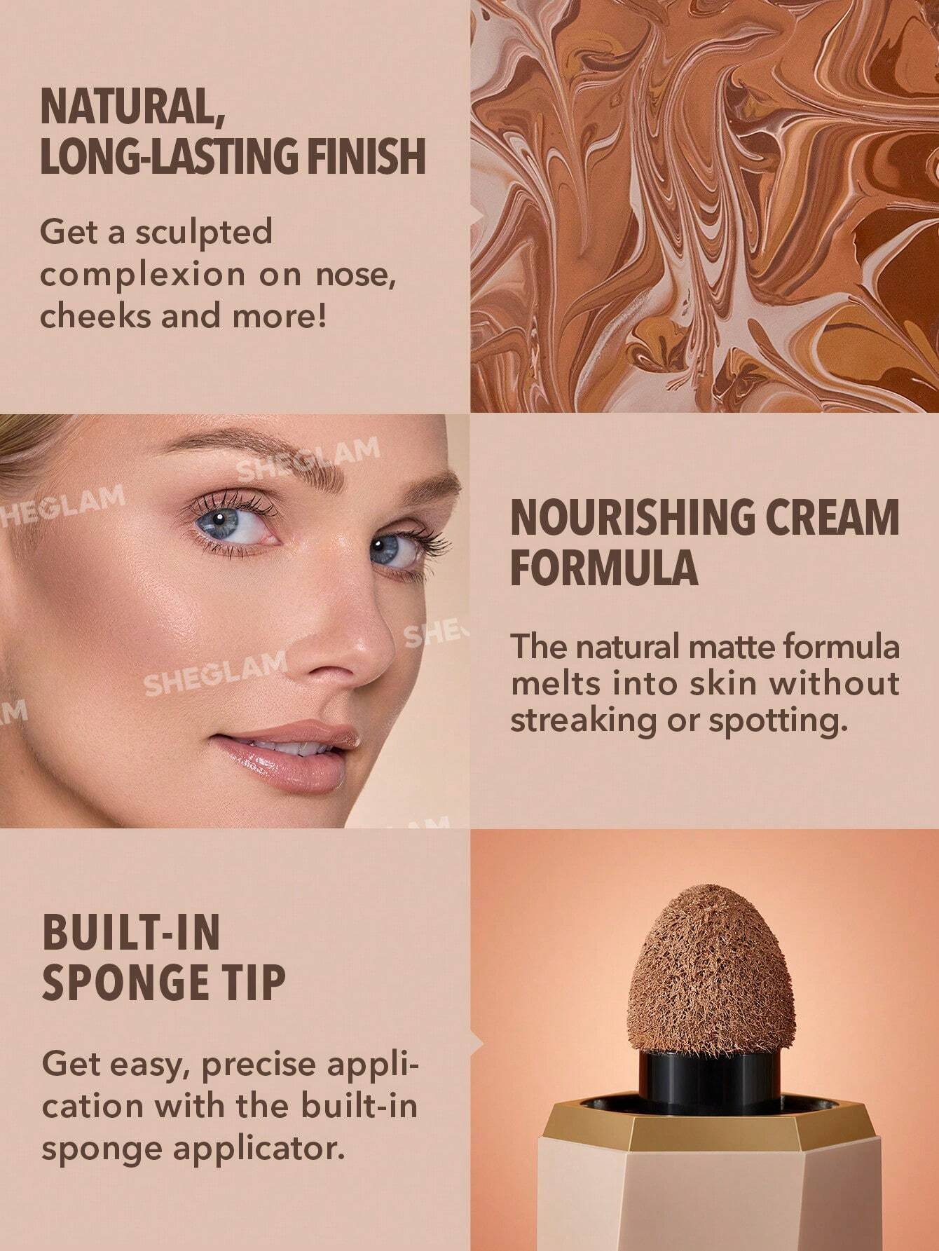 SHEGLAM كونتور سائل Sun Sculpt - الصورة 5